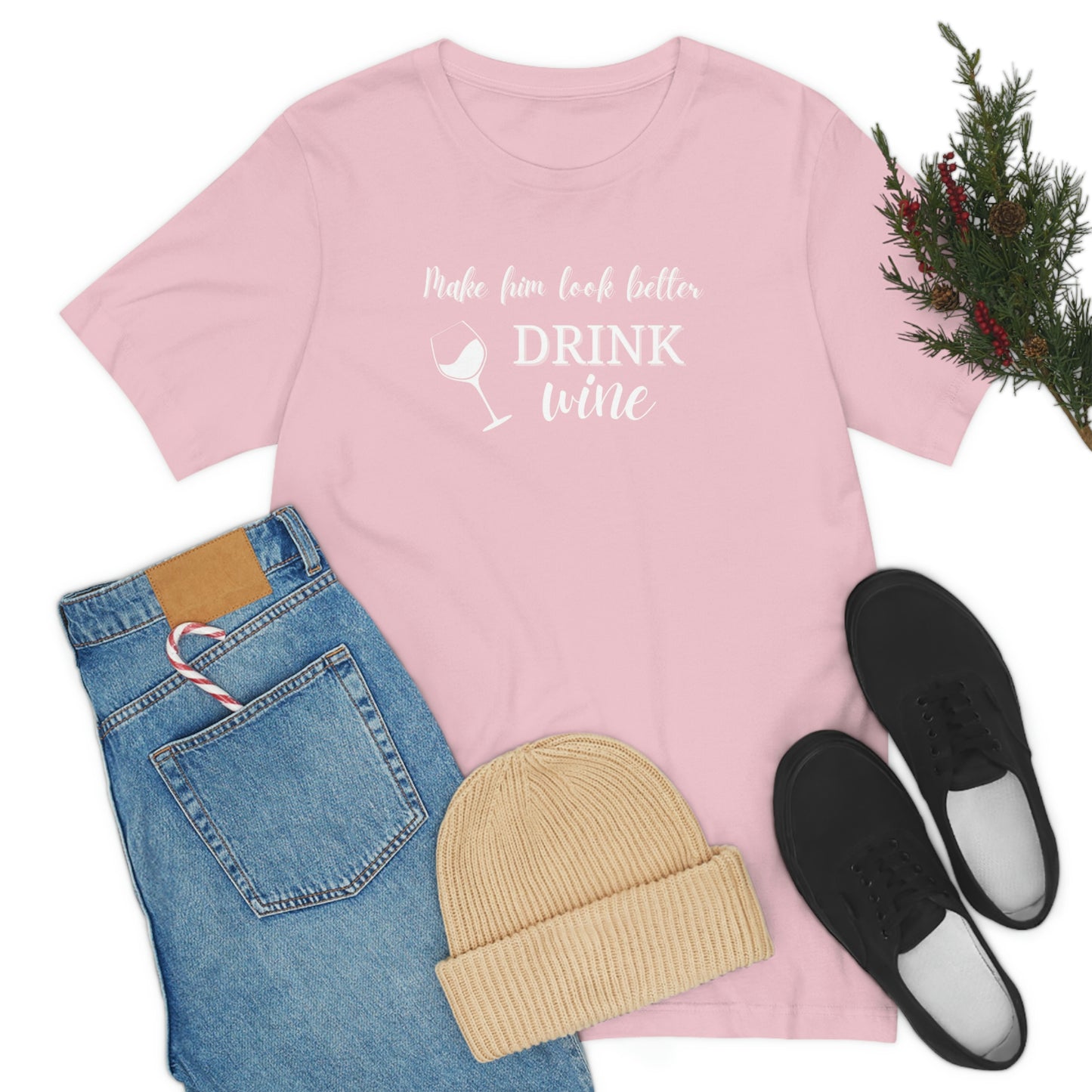 Women's Tee:  Drink Wine