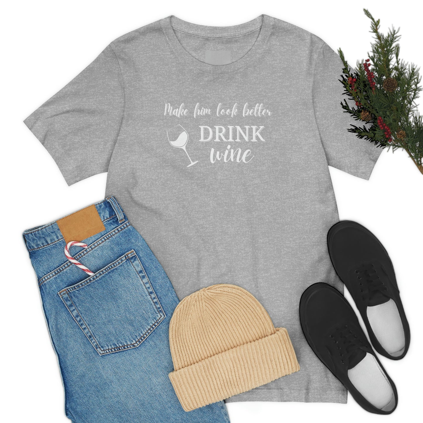 Women's Tee:  Drink Wine