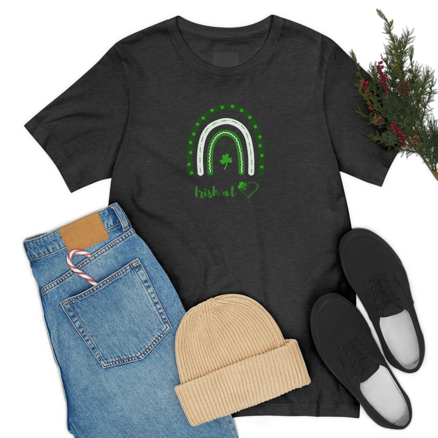 St. Patrick's Day:  Women's Tee:  Irish at Heart