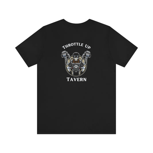 Unisex Jersey Short Sleeve Tee: Motorcycle Riders:  Throttle Up