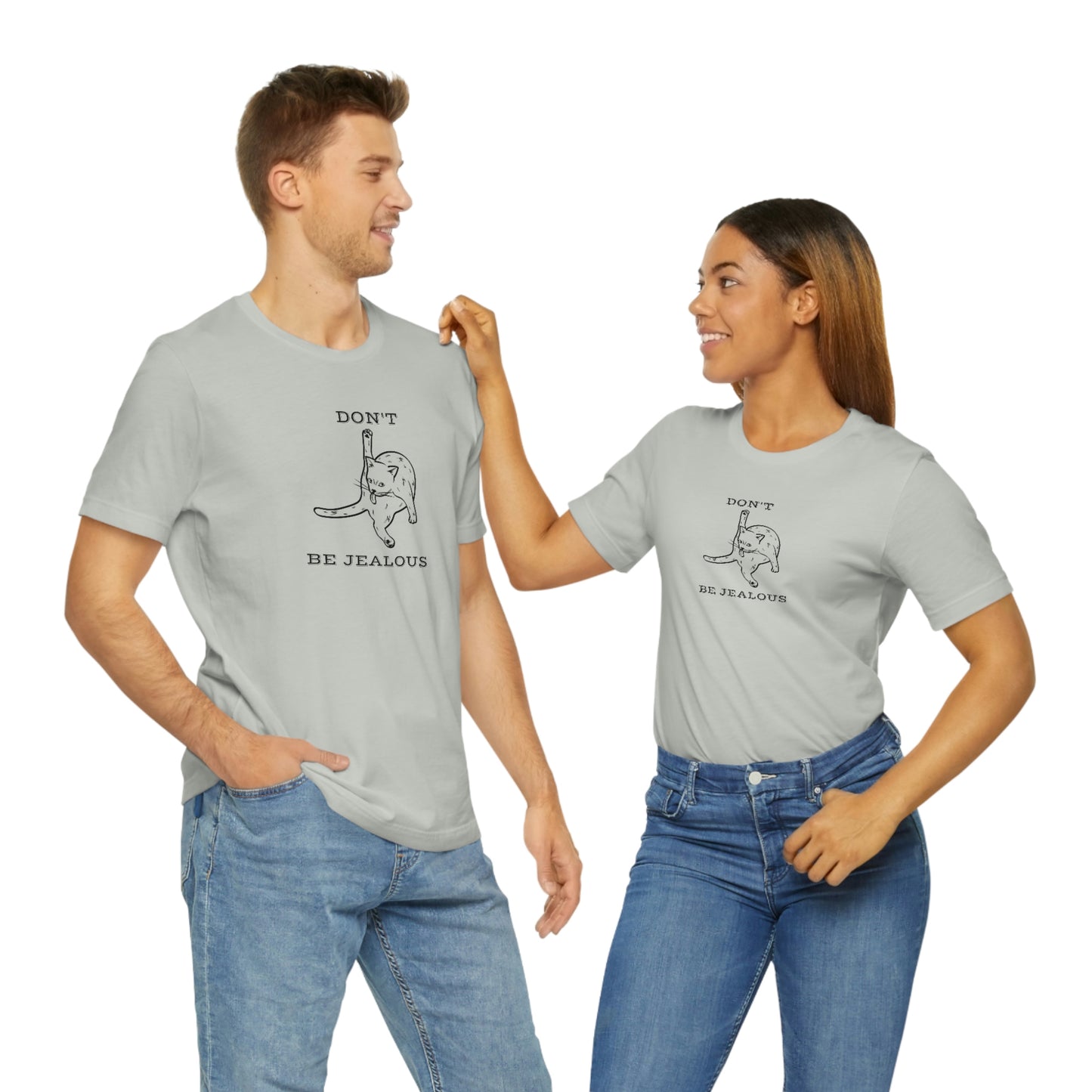 Unisex Jersey Short Sleeve Tee:  Weekend BBQ Attire:  Cats, Don't Be Jealous